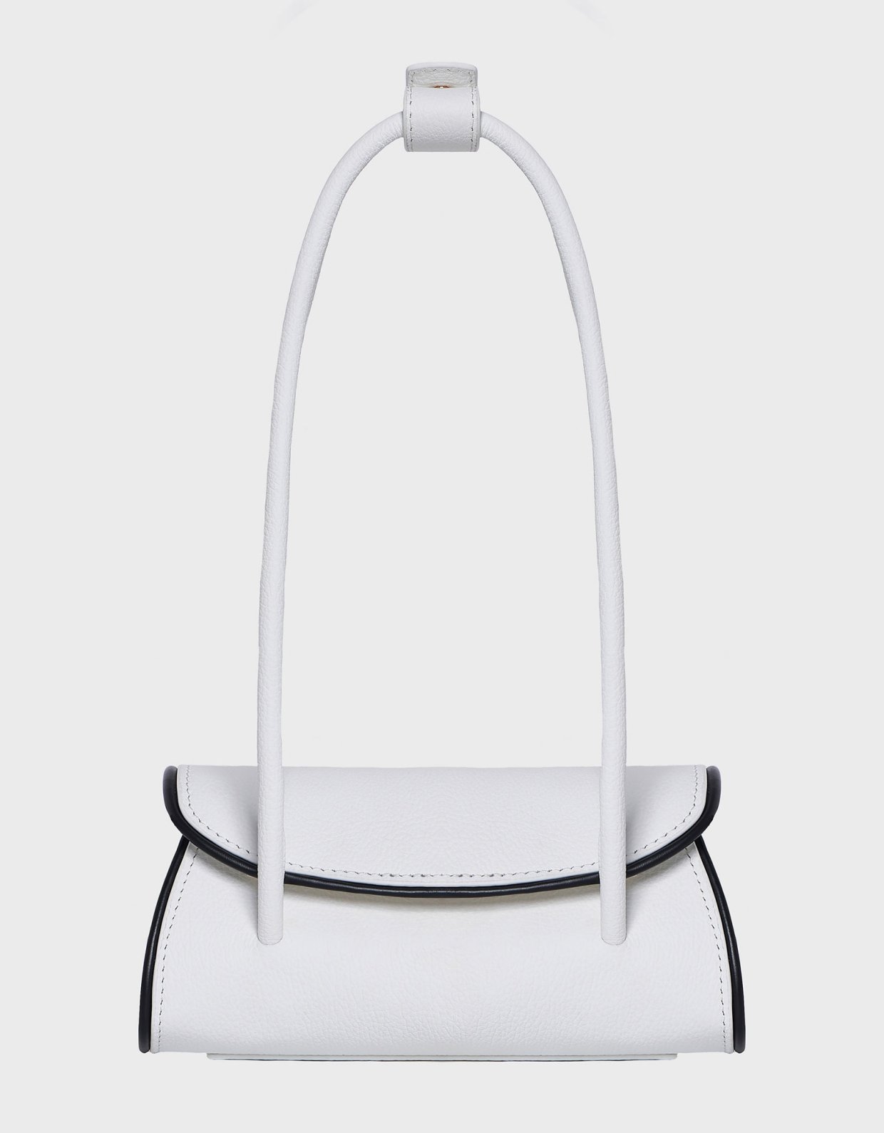 Nadia Rapti Cruella leather bag white/black