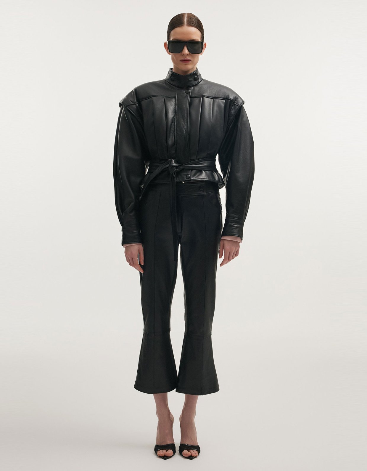 Nadia Rapti Tempest leather jacket black