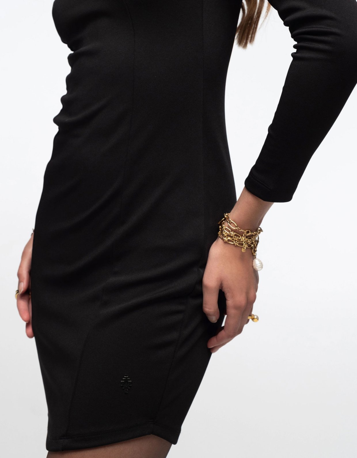 Peace and Chaos Obsidian bodycon dress