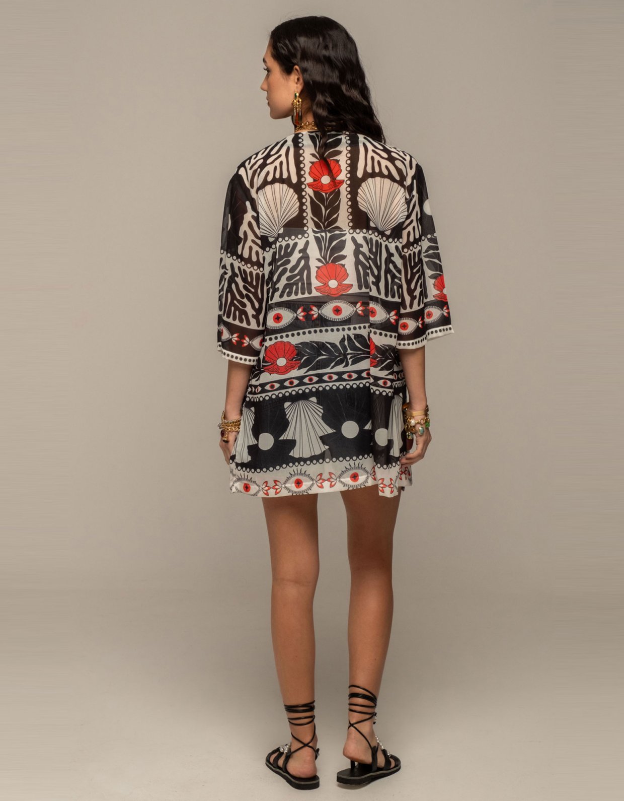 Peace and Chaos Oceanic kimono
