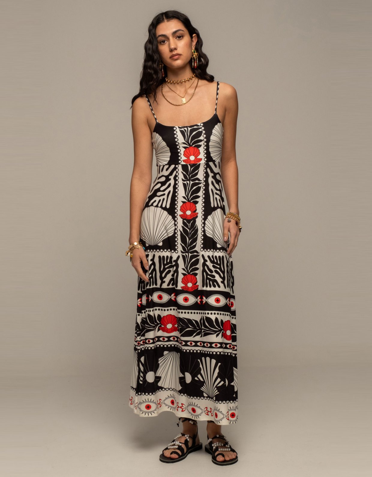 Peace and Chaos Oceanic long dress