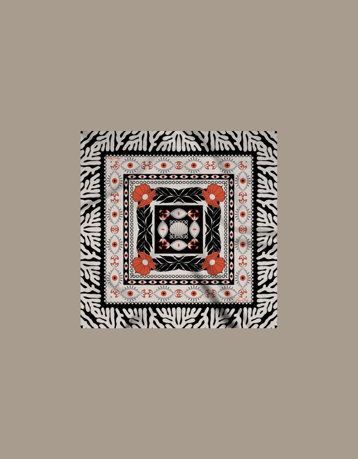 Peace and Chaos Oceanic scarf