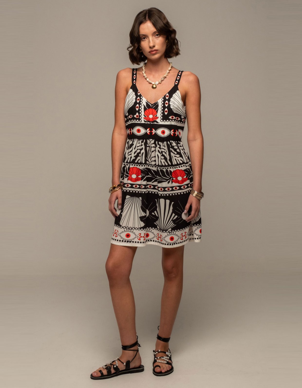 Peace and Chaos Oceanic short dress
