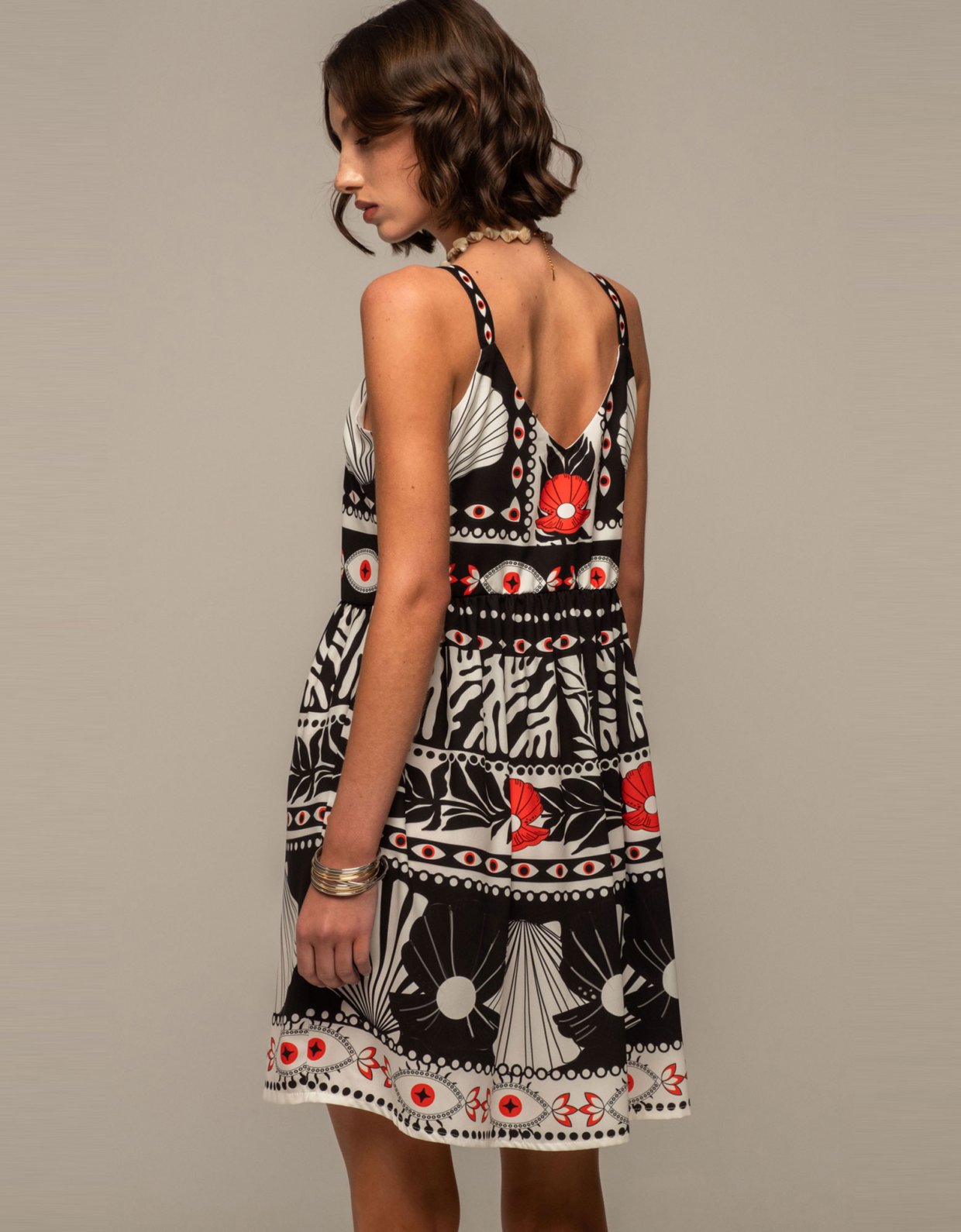 Peace and Chaos Oceanic short dress