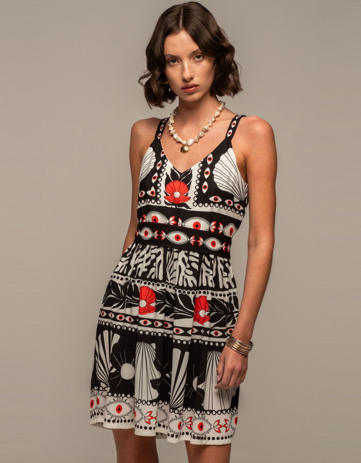 Peace and Chaos Oceanic short dress