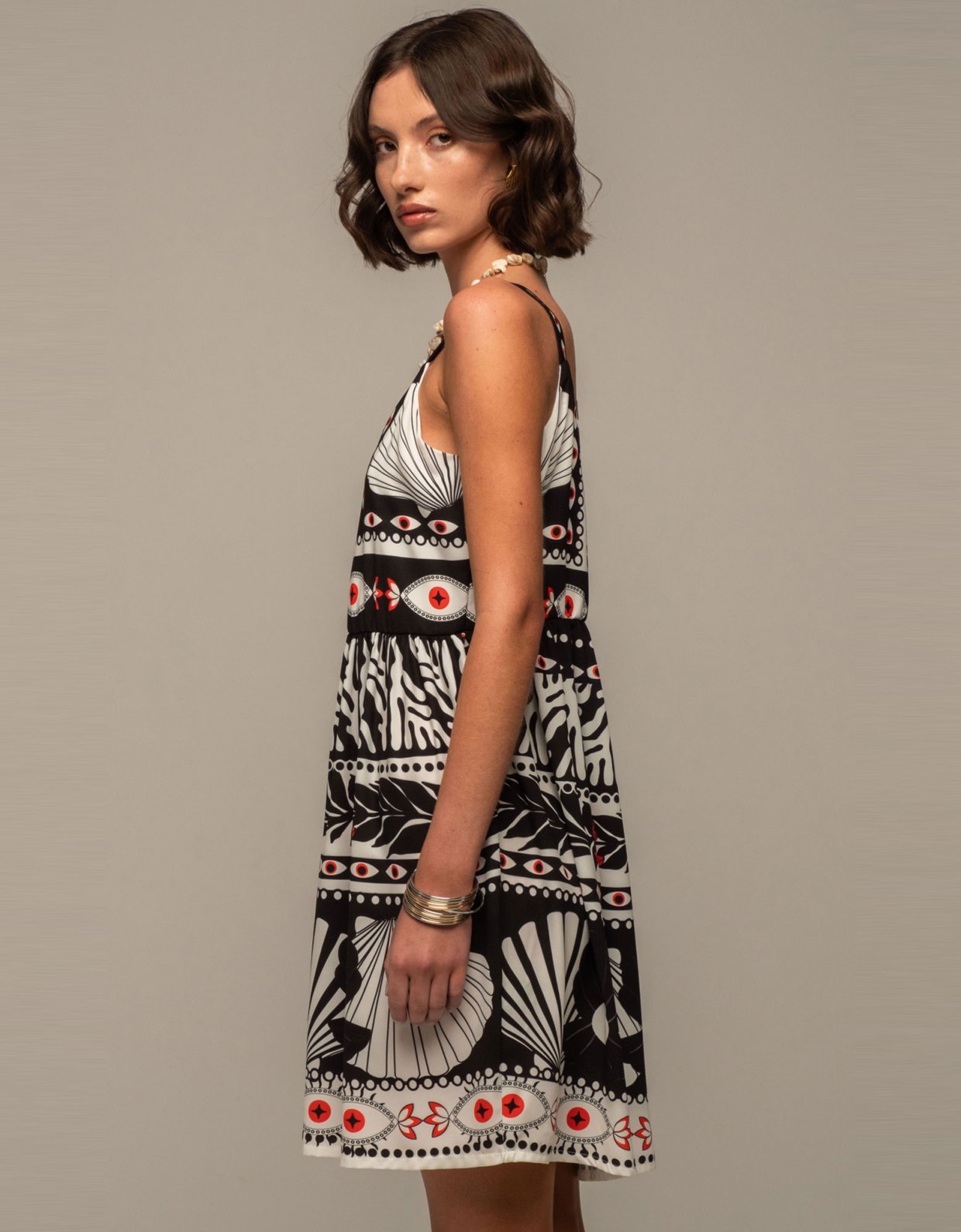 Peace and Chaos Oceanic short dress