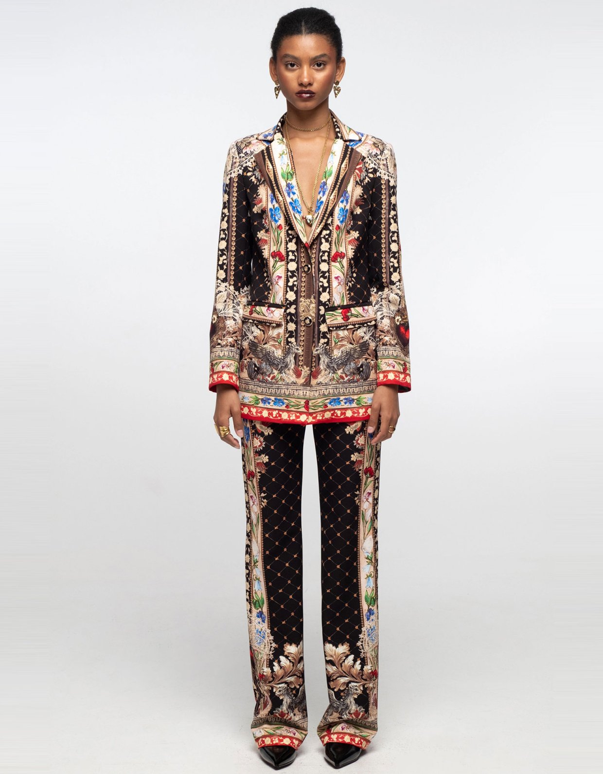 Peace and Chaos Opulence blazer