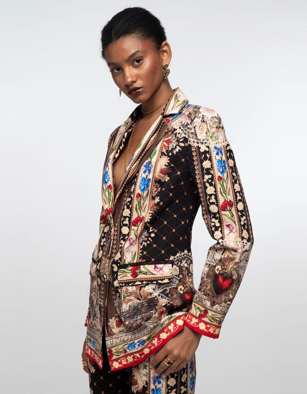 Peace and Chaos Opulence blazer