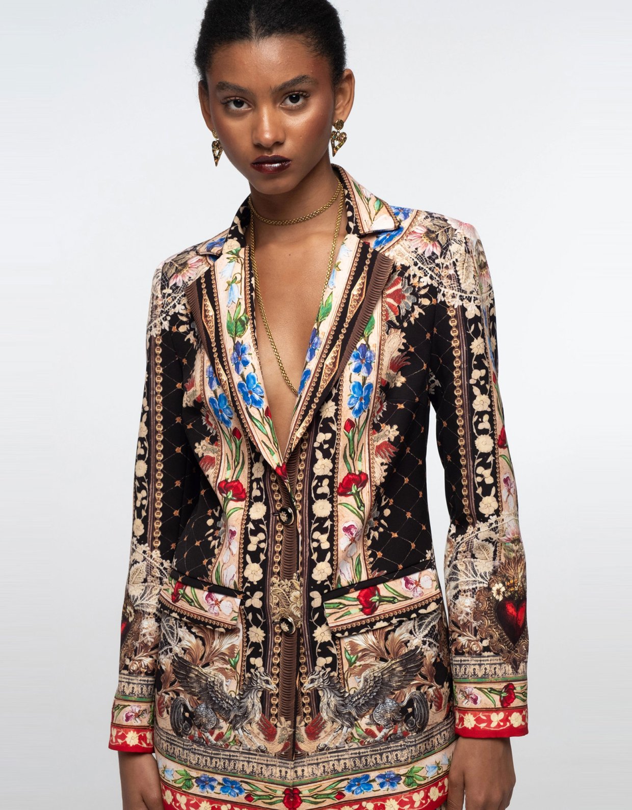 Peace and Chaos Opulence blazer