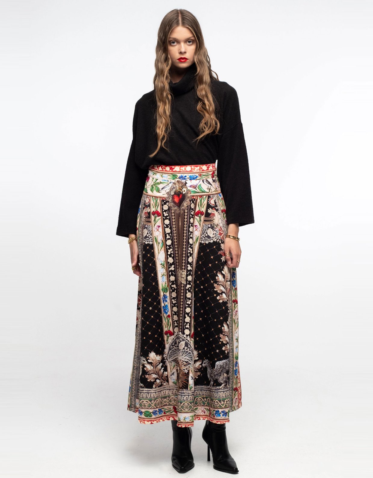 Peace and Chaos Opulence long skirt
