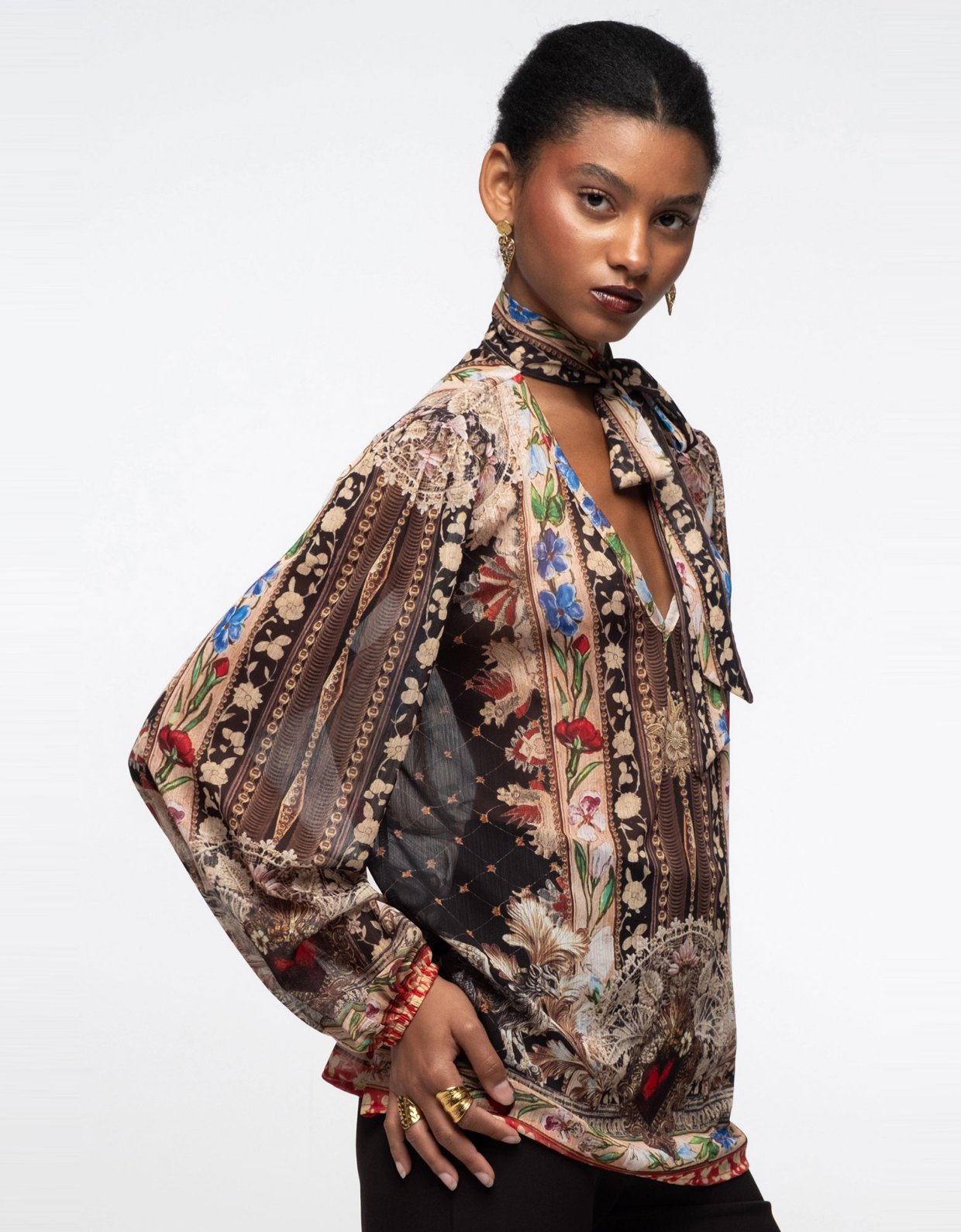 Peace and Chaos Opulence top