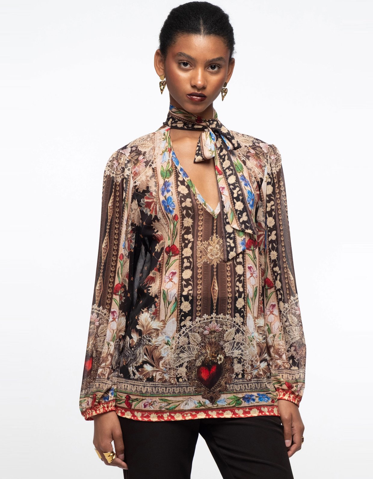 Peace and Chaos Opulence top