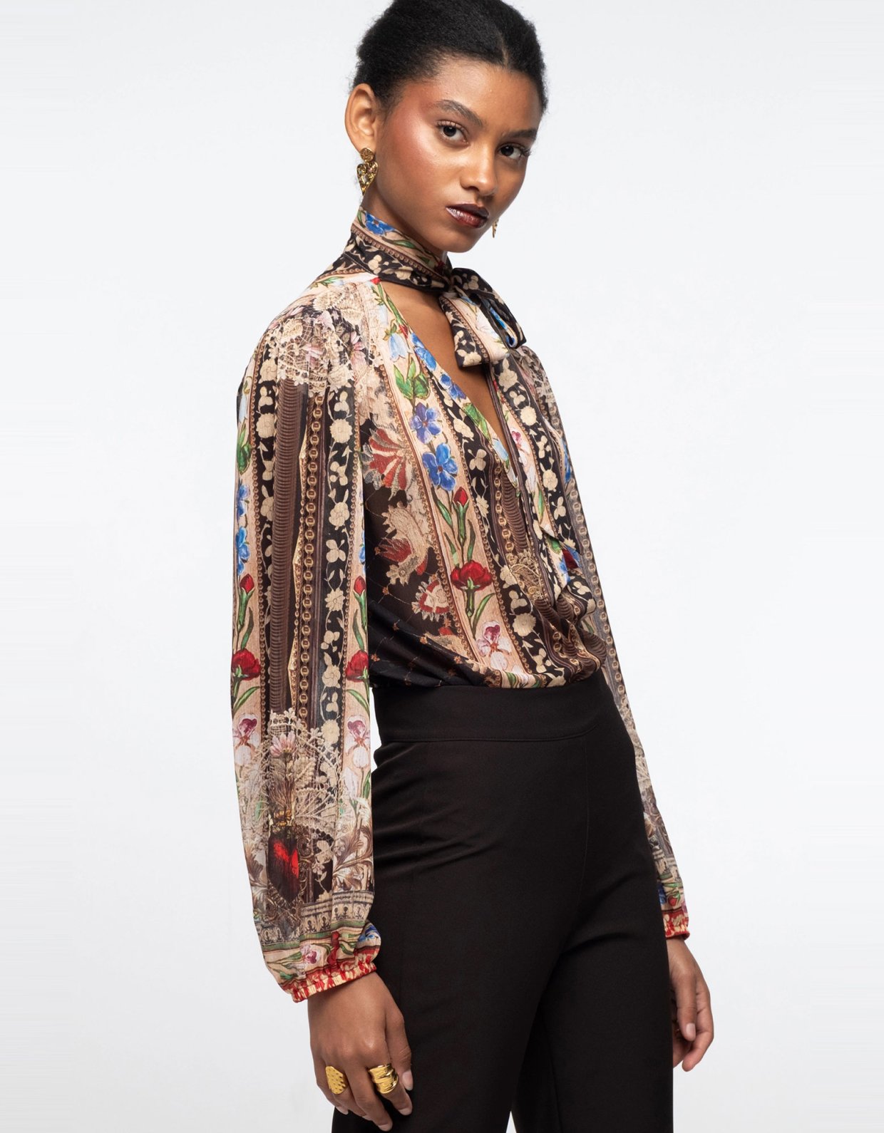 Peace and Chaos Opulence top