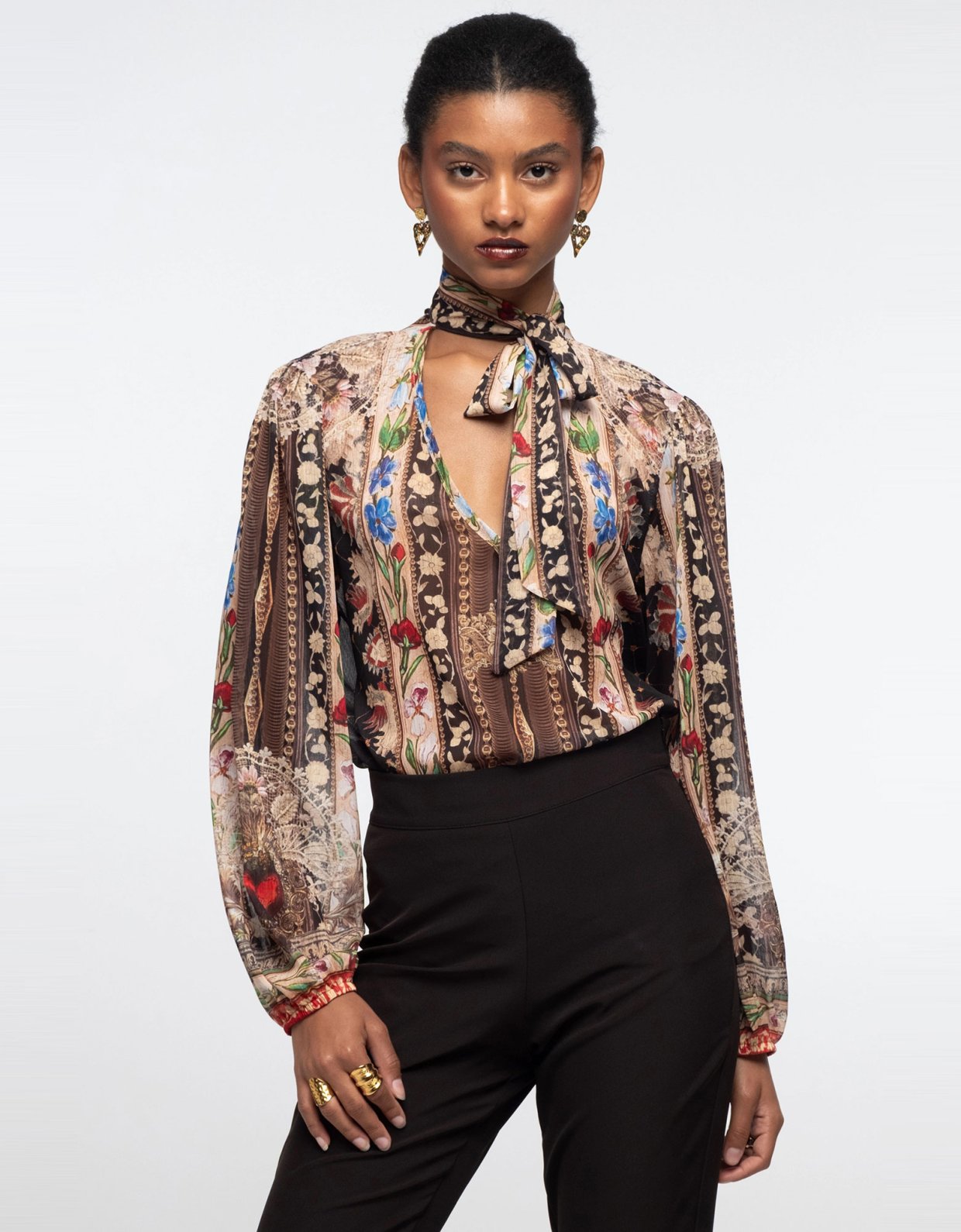 Peace and Chaos Opulence top
