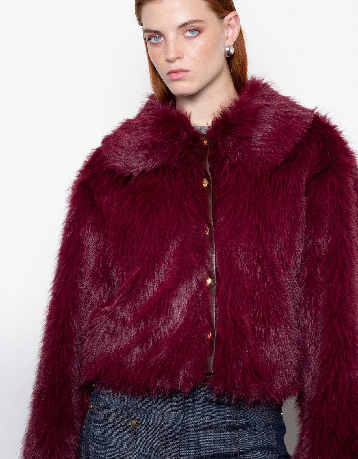 Mallory the label Orellia faux fur burgundy