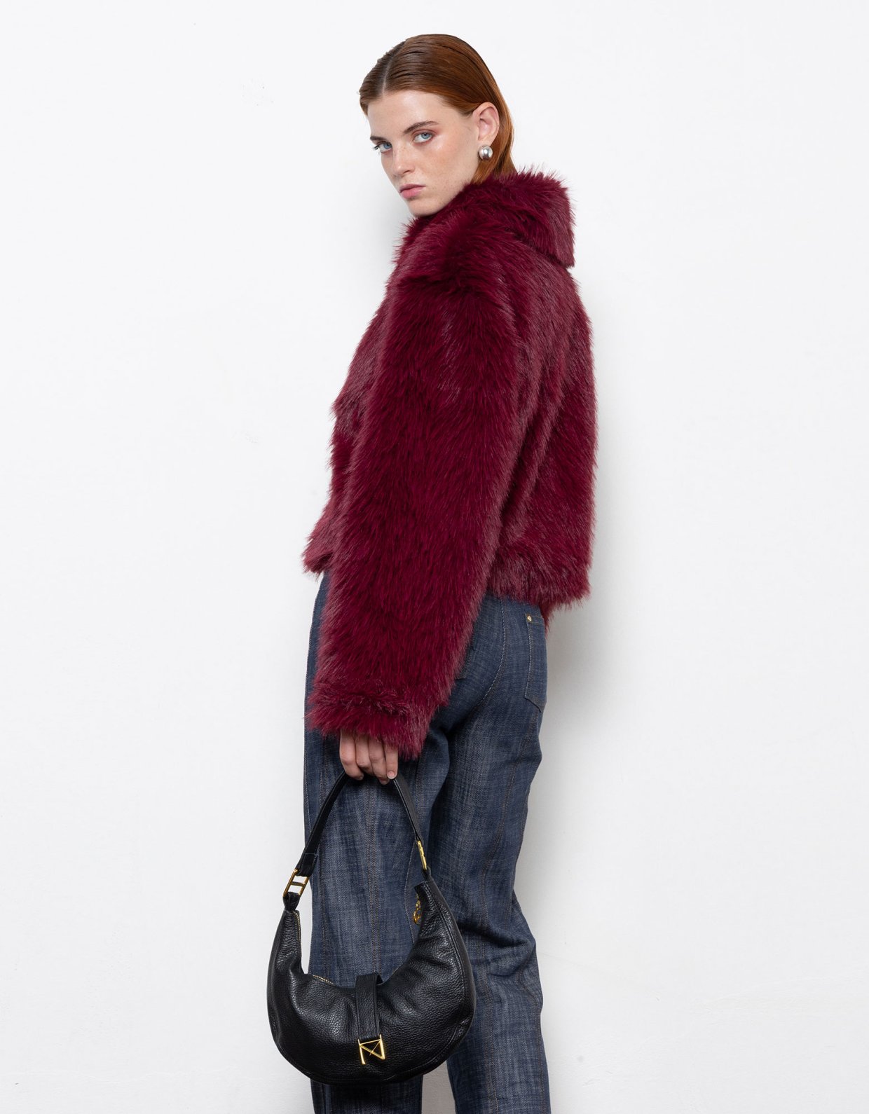 Mallory the label Orellia faux fur burgundy