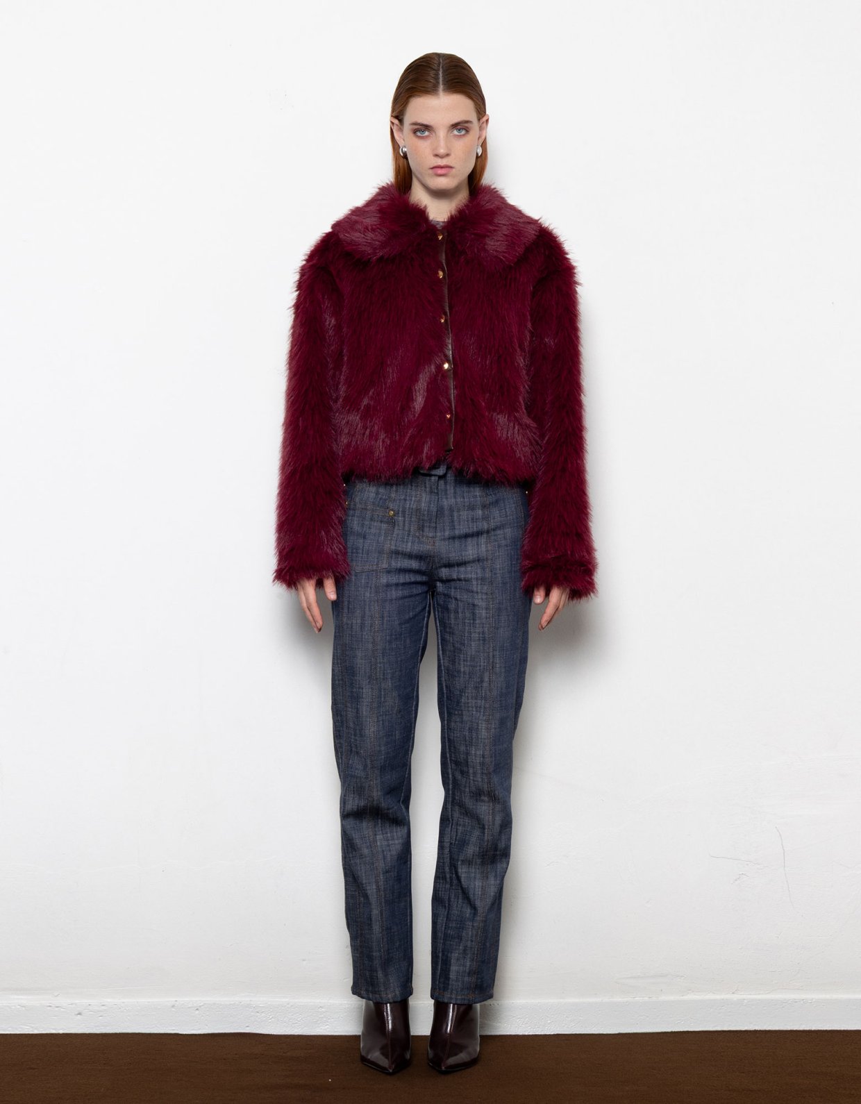 Mallory the label Orellia faux fur burgundy