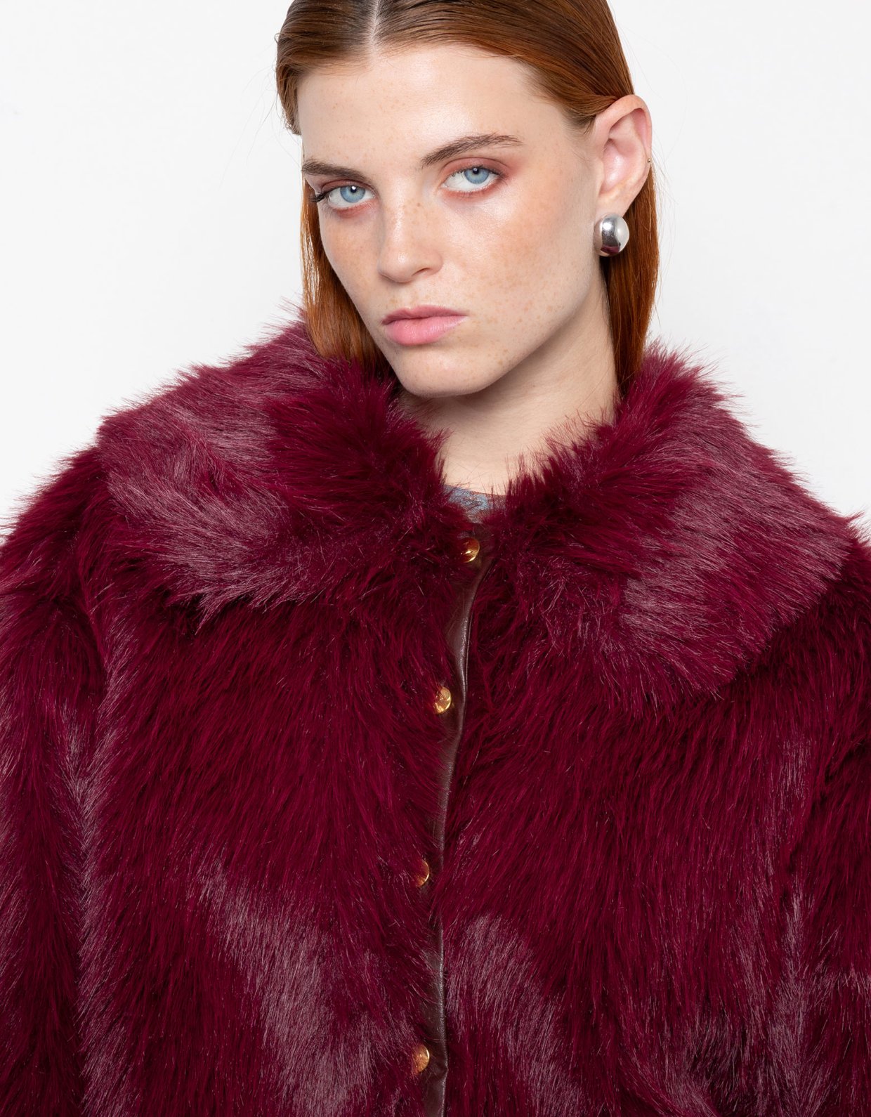 Mallory the label Orellia faux fur burgundy