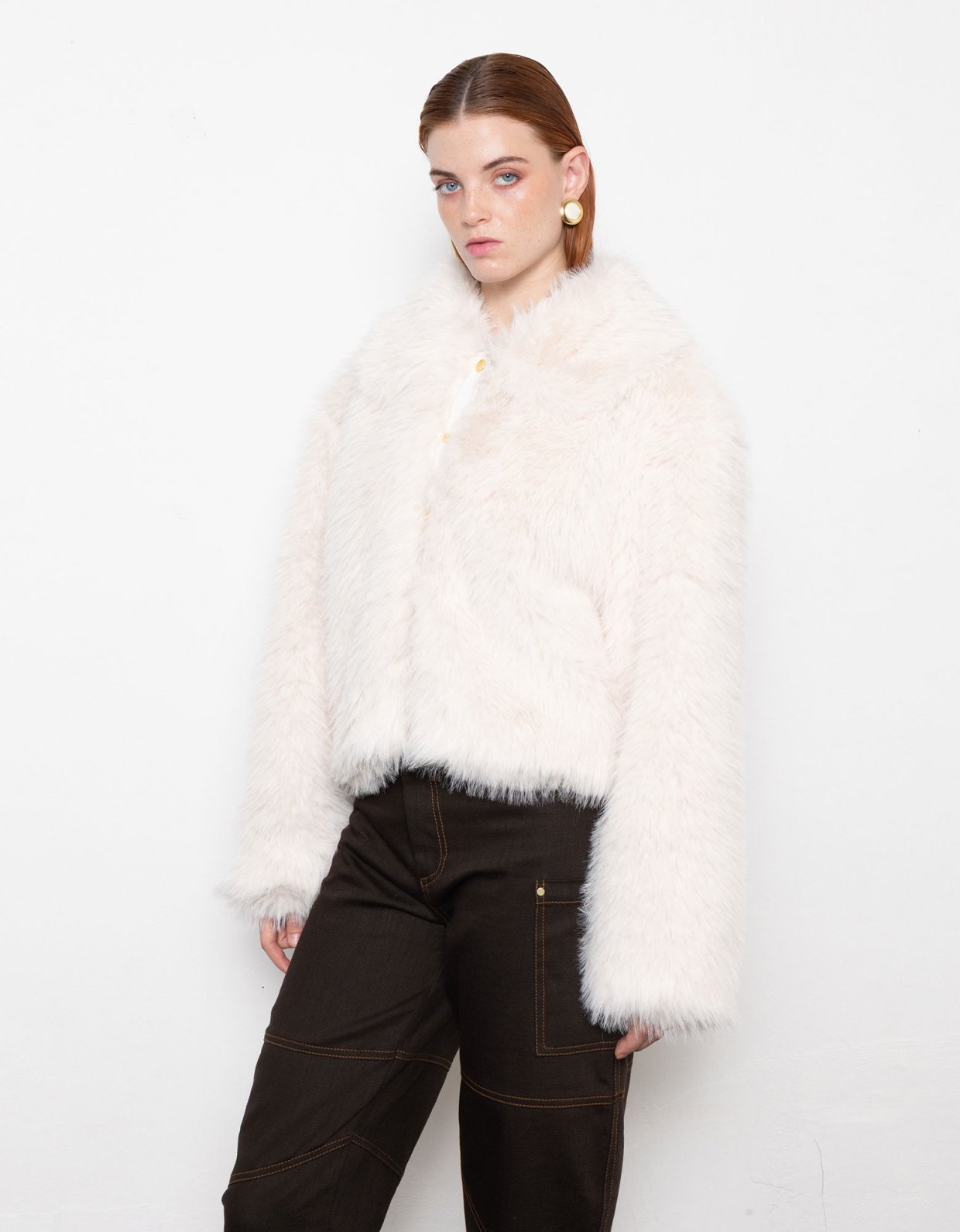 Mallory the label Orellia faux fur off white