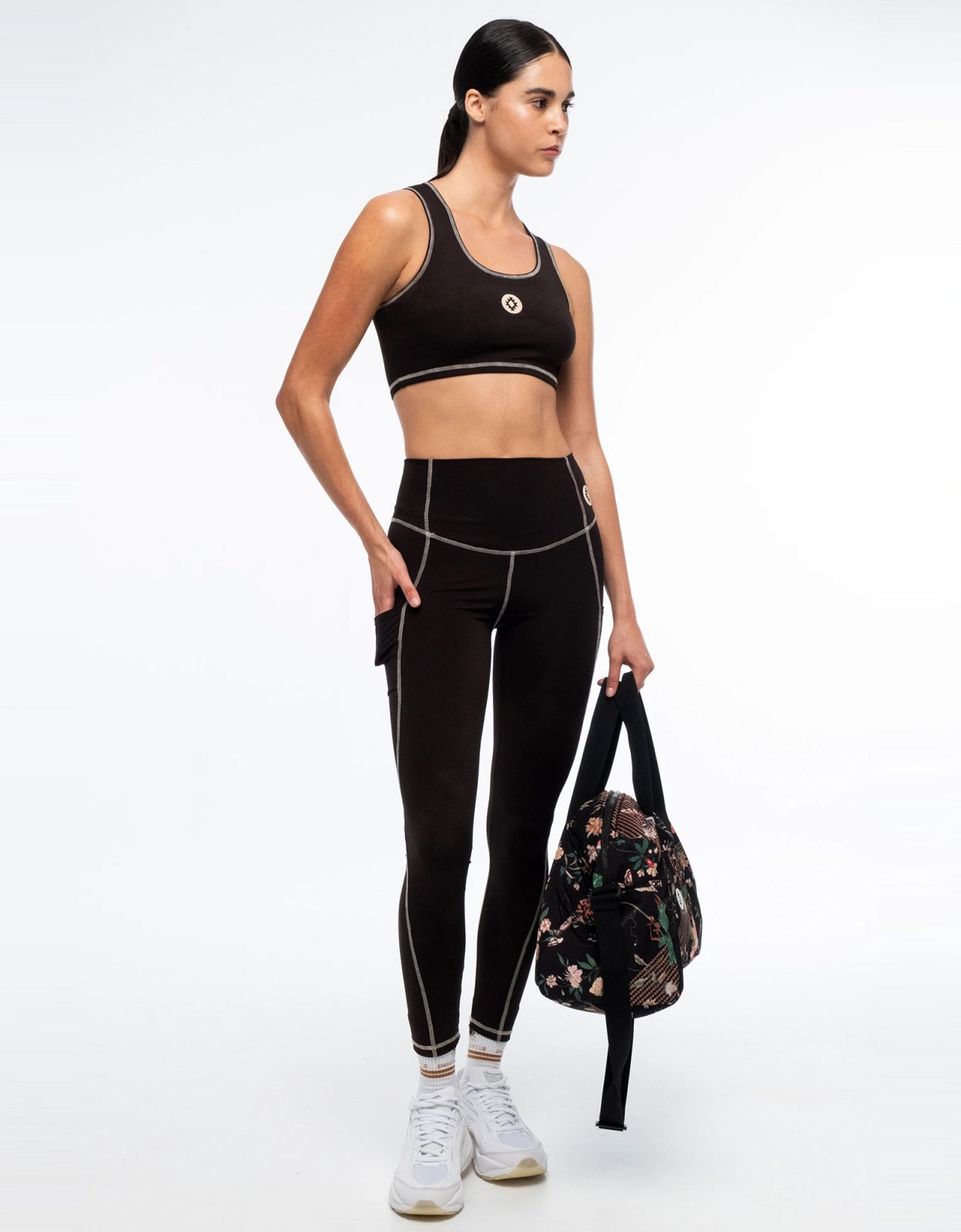 Peace and Chaos Panther sports leggings