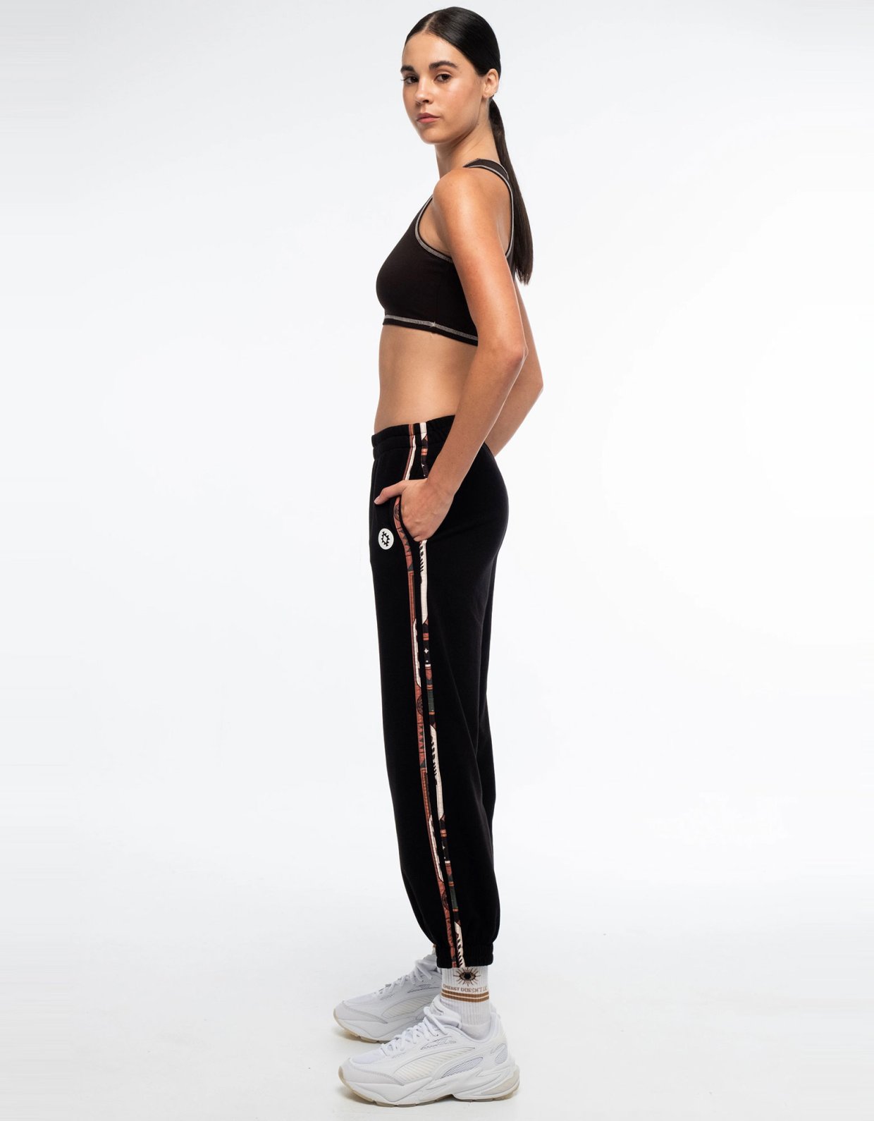 Peace and Chaos Panther sweatpants