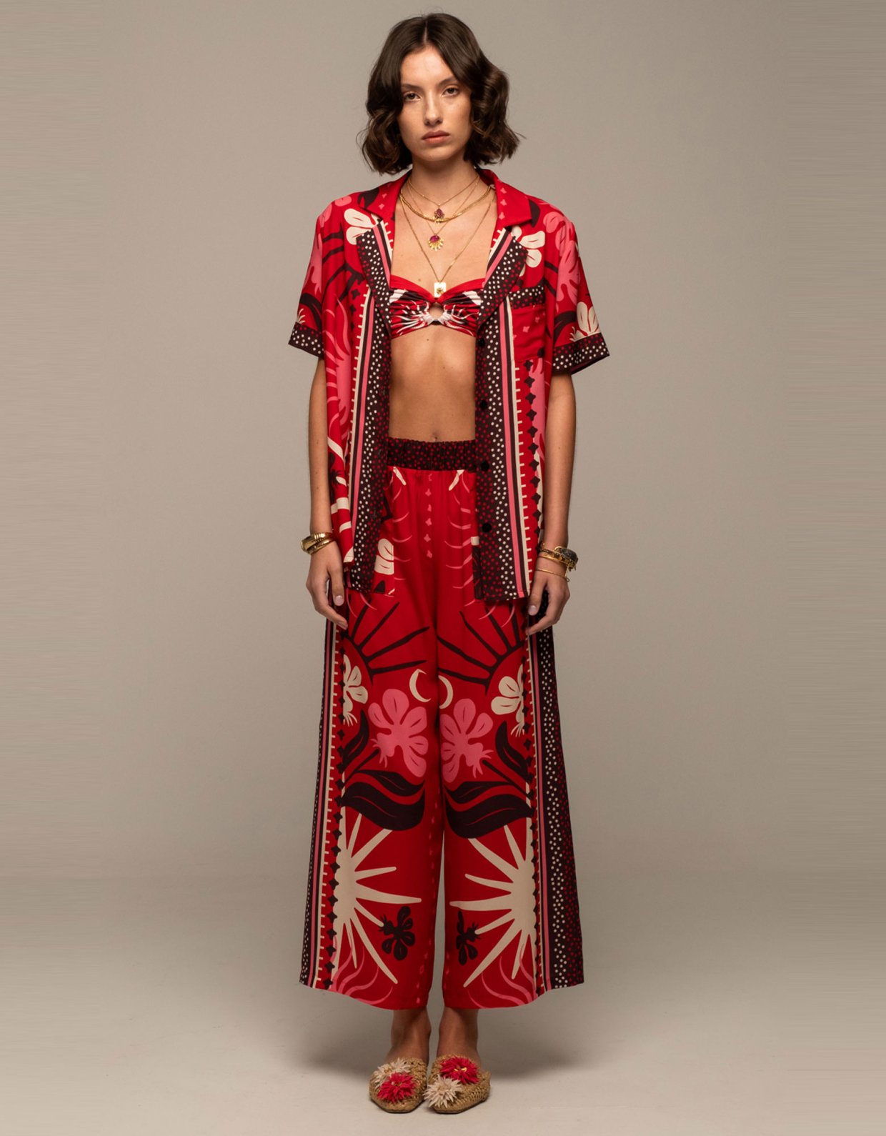 Peace and Chaos Passion flower pants