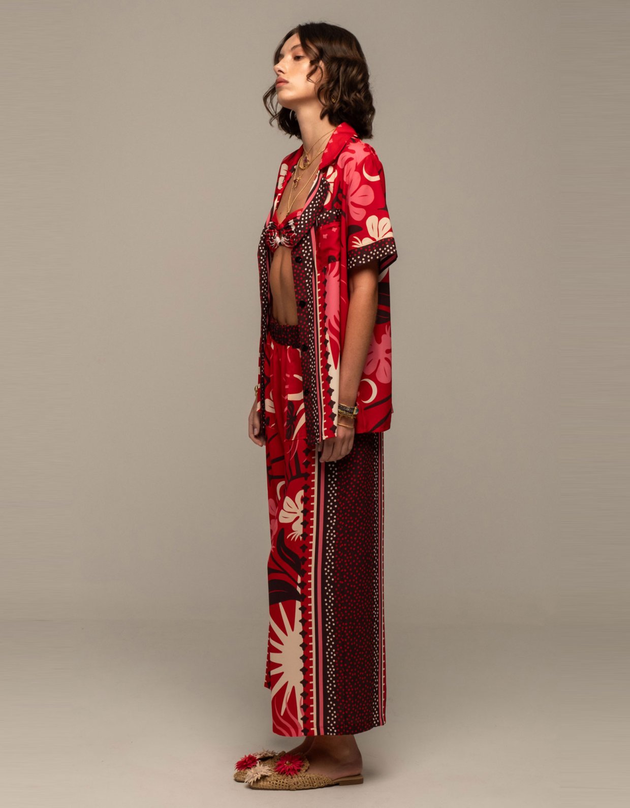 Peace and Chaos Passion flower pants