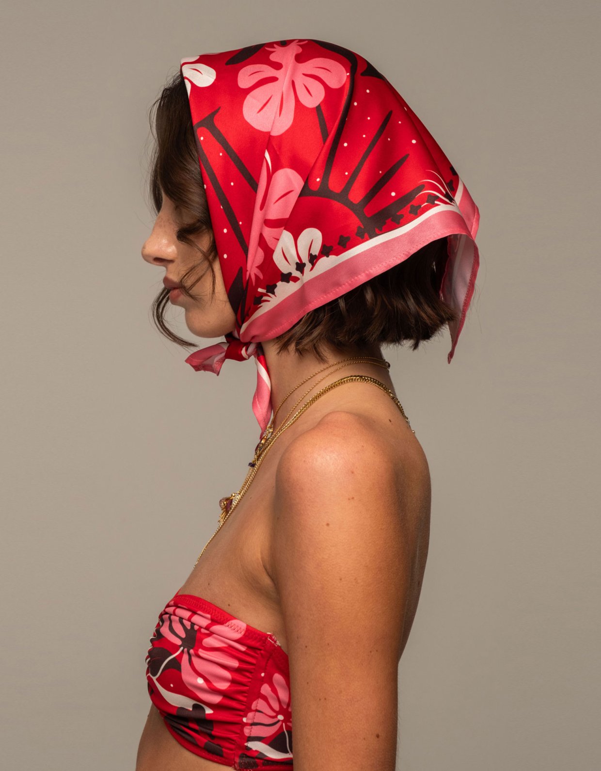 Peace and Chaos Passion flower scarf