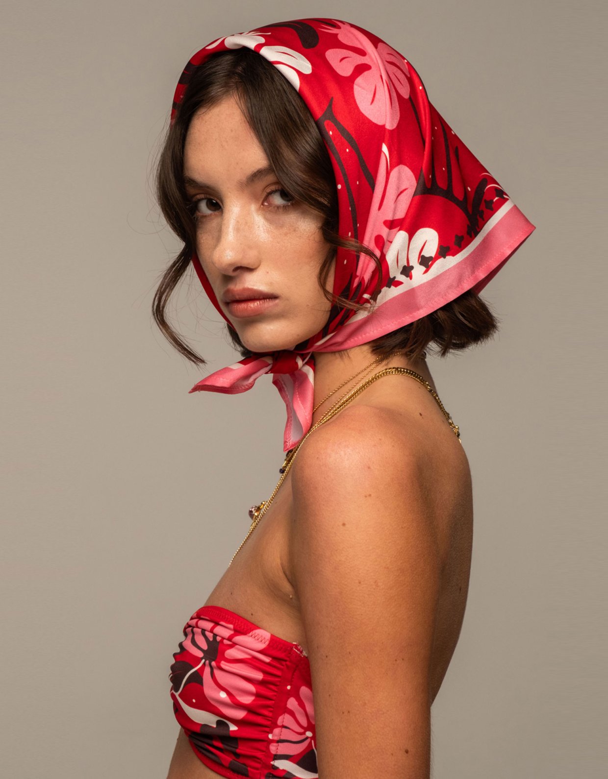 Peace and Chaos Passion flower scarf
