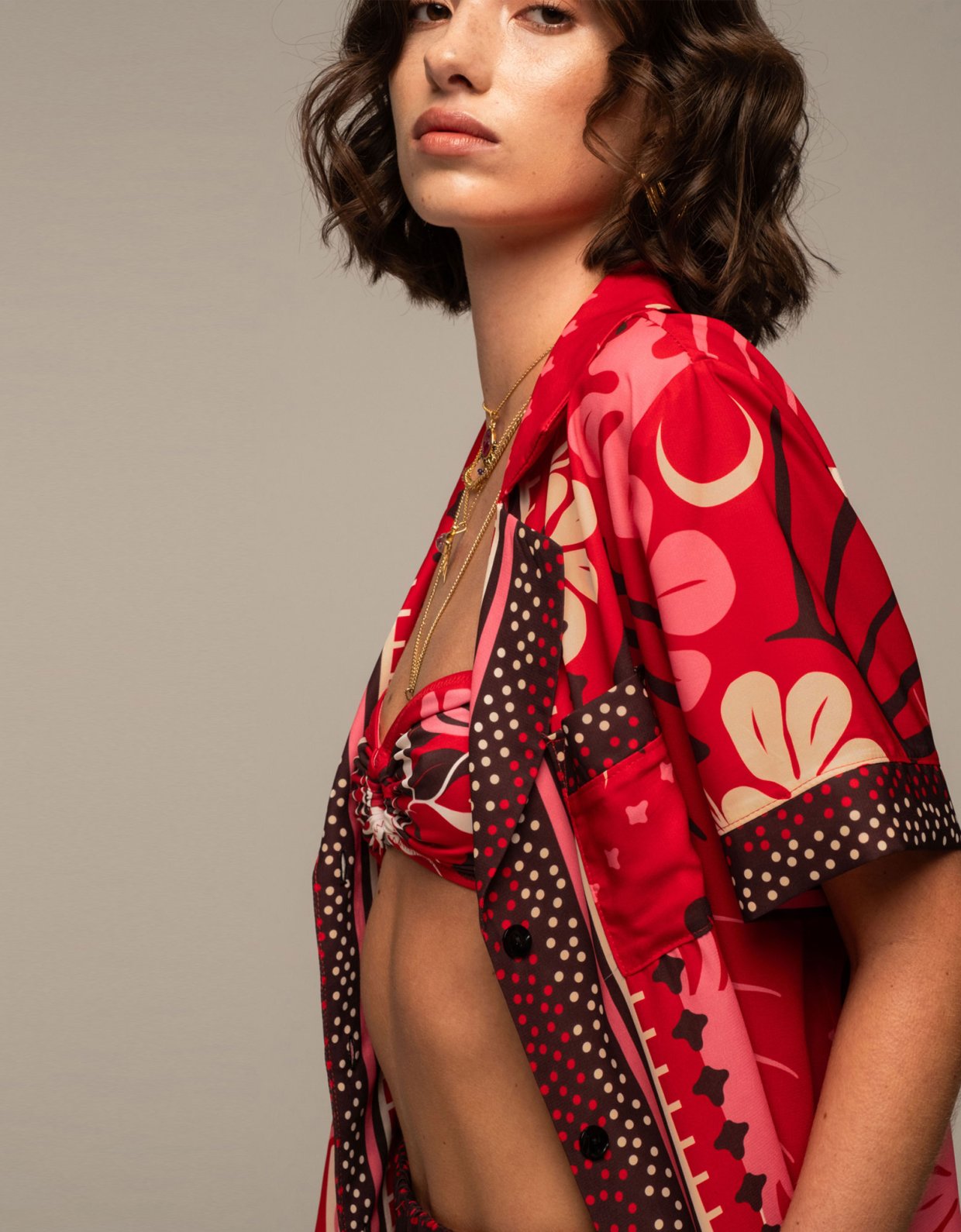 Peace and Chaos Passion flower shirt