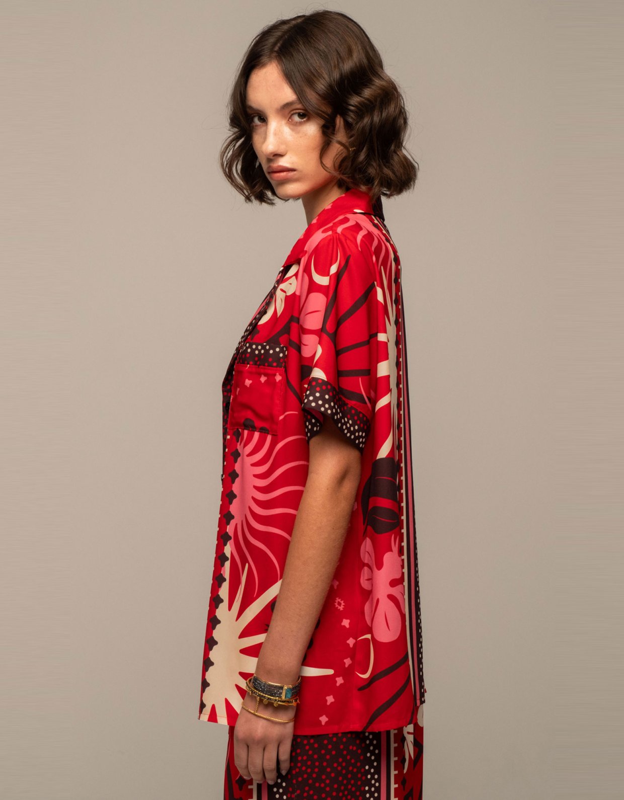 Peace and Chaos Passion flower shirt