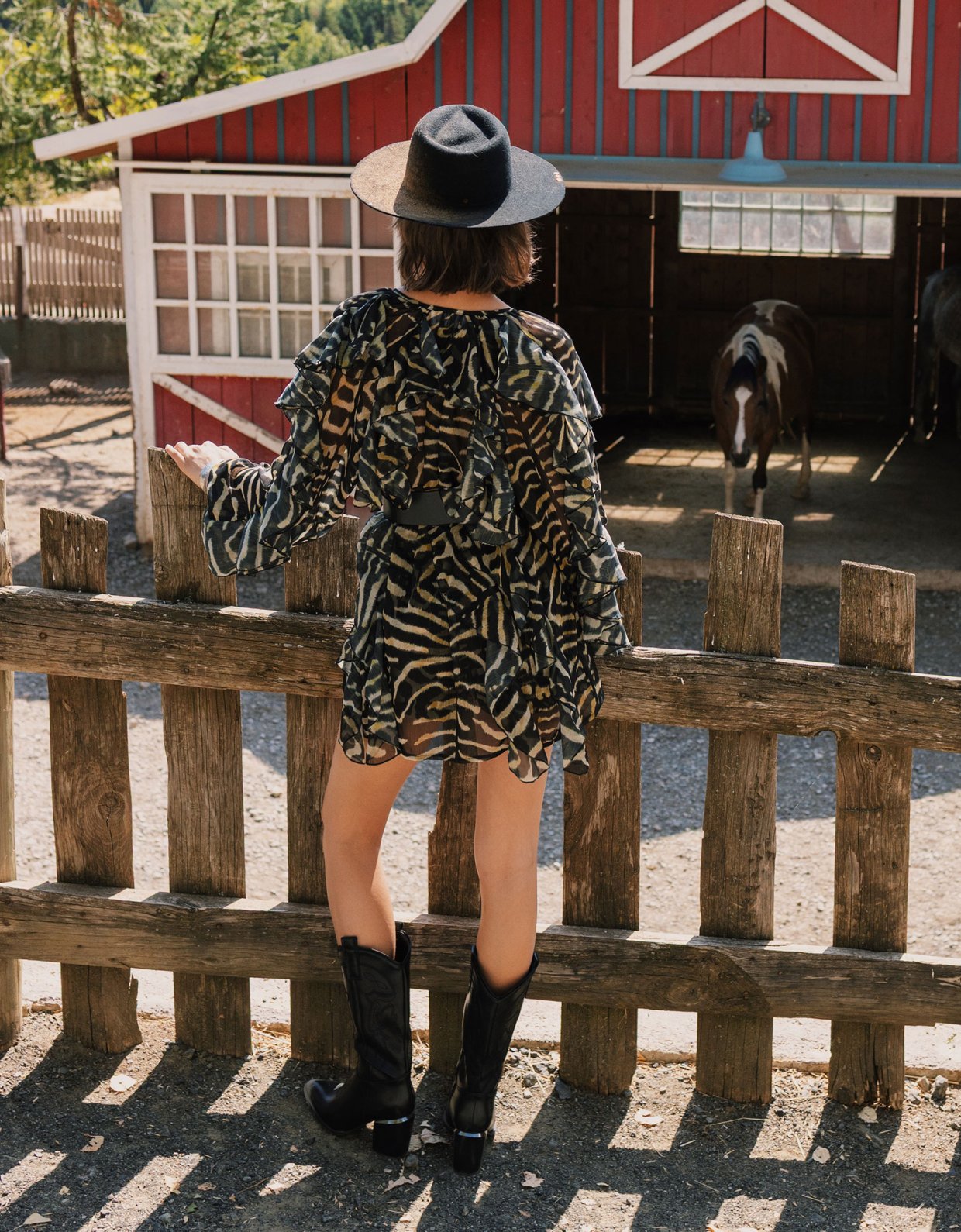 Abstracto Pearl shirt dress