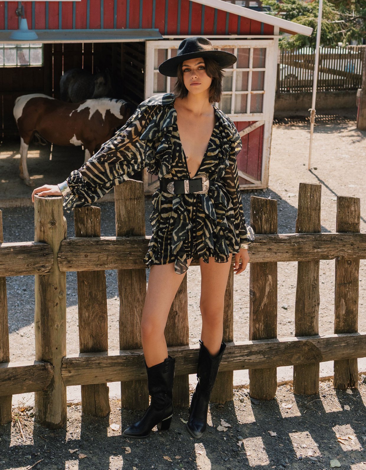 Abstracto Pearl shirt dress