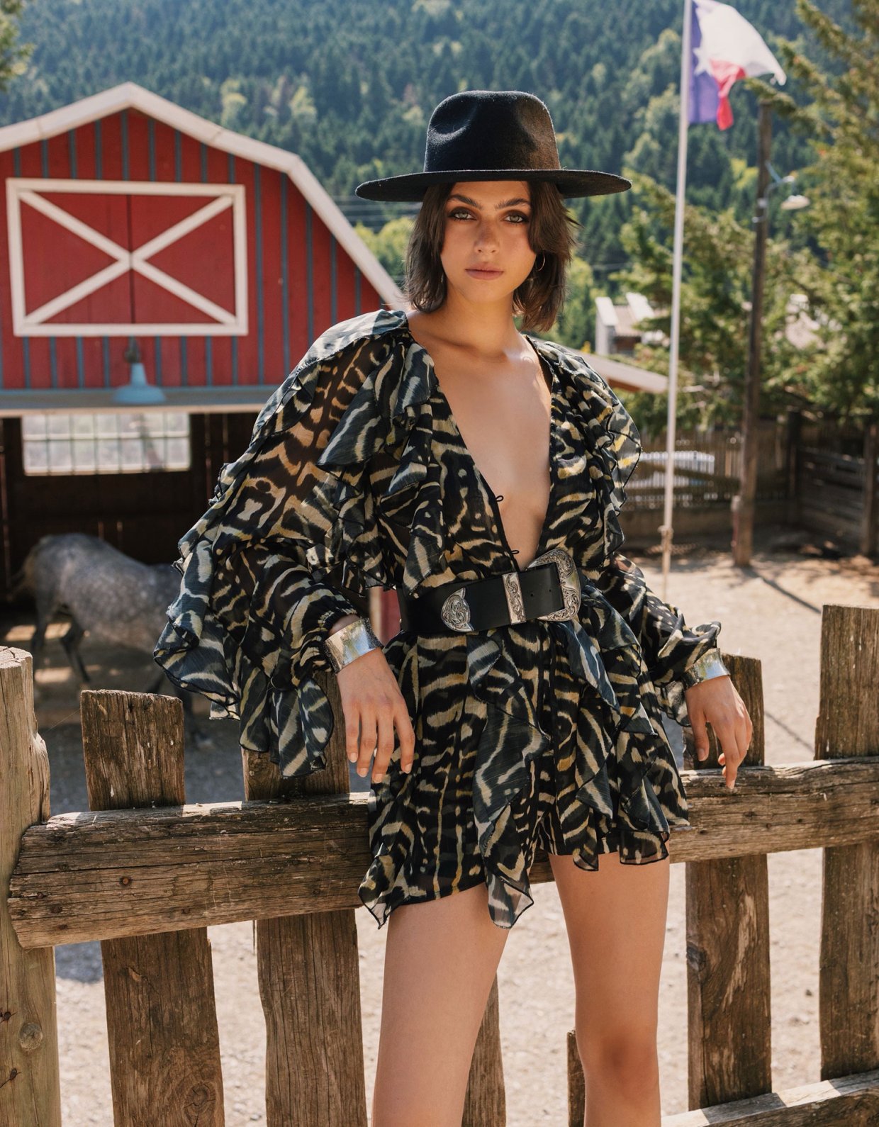 Abstracto Pearl shirt dress