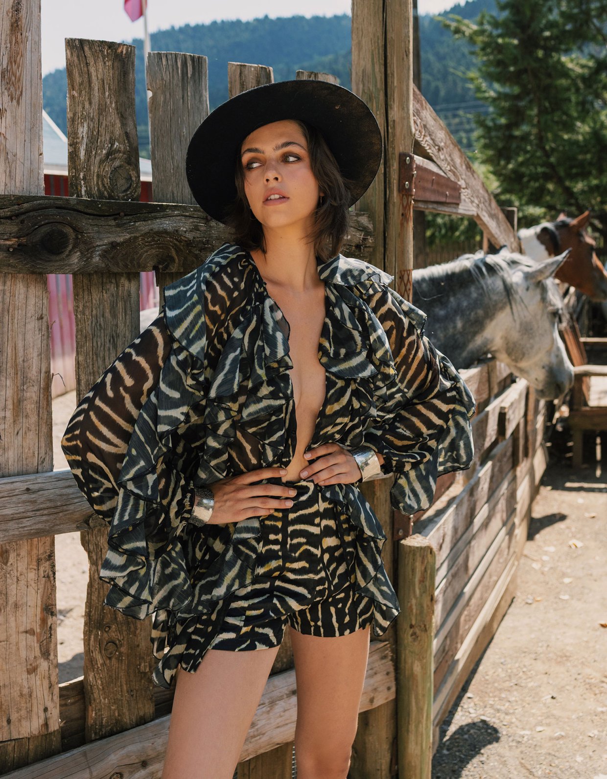 Abstracto Pearl shirt dress