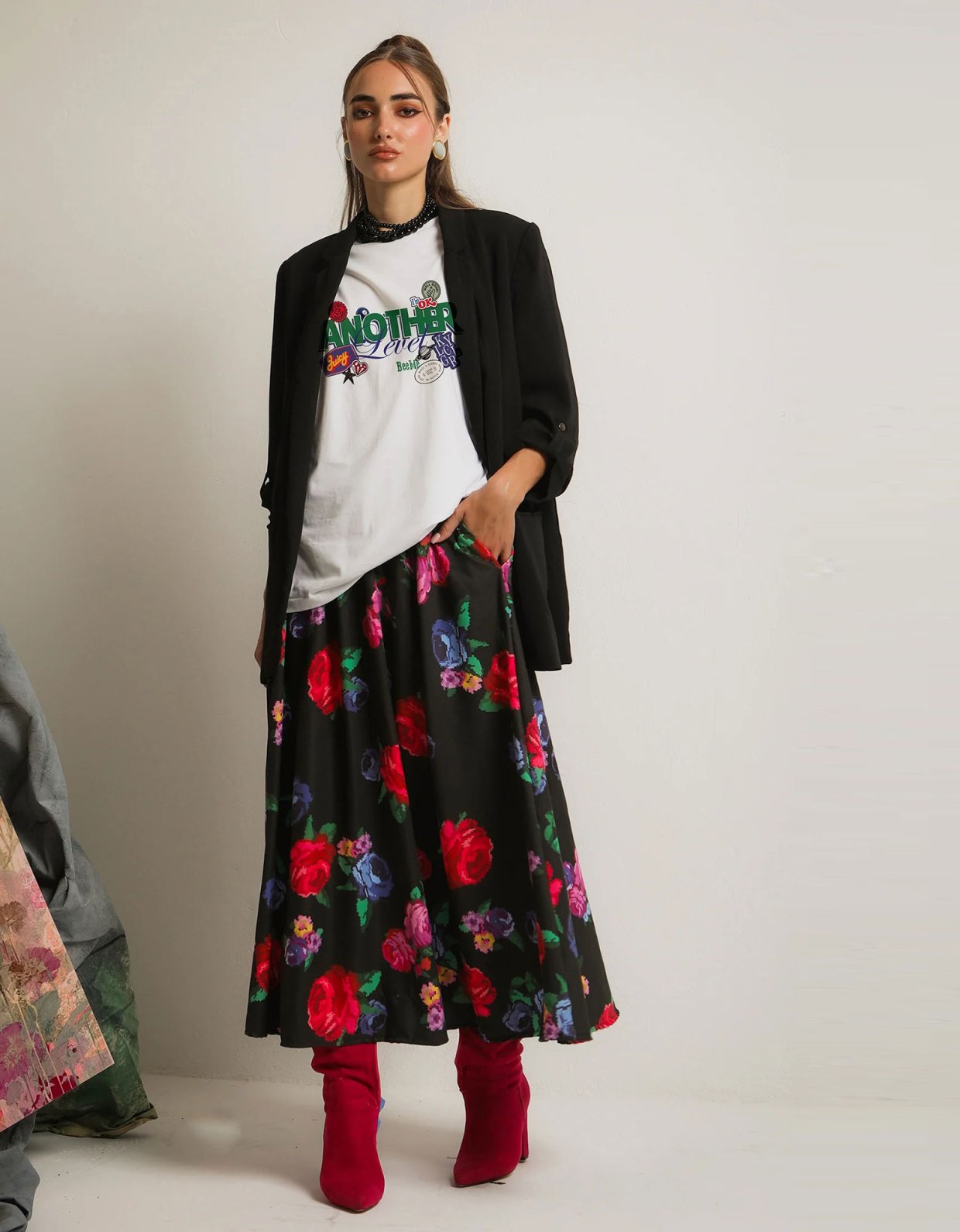 Bee Me Pearl skirt roses