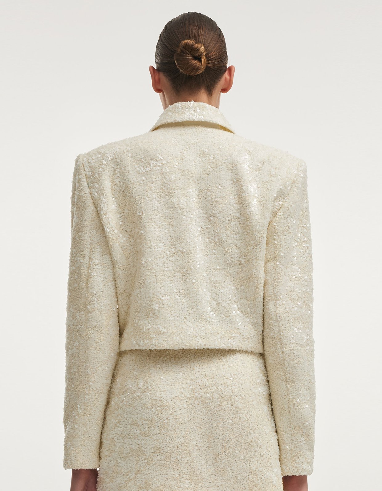 Nadia Rapti Petra cropped blazer white