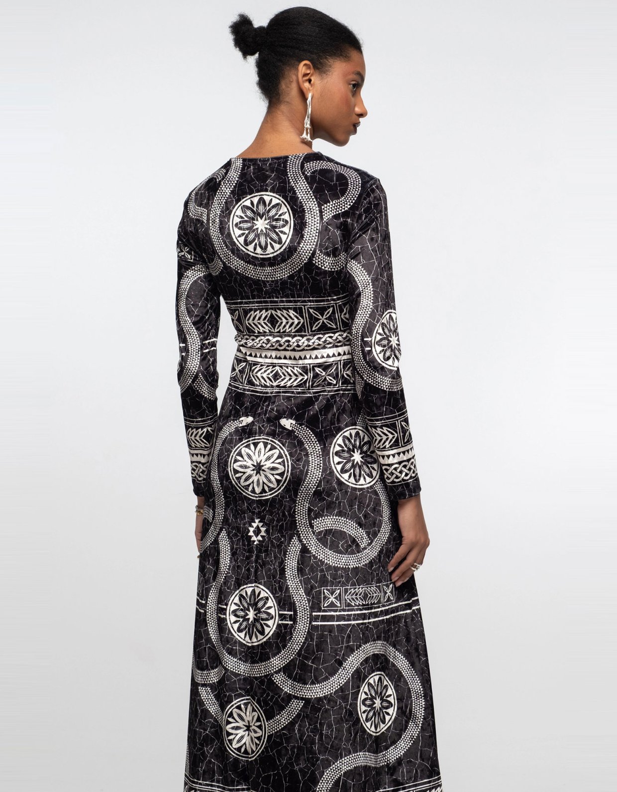 Peace and Chaos Philosophy long dress velvet