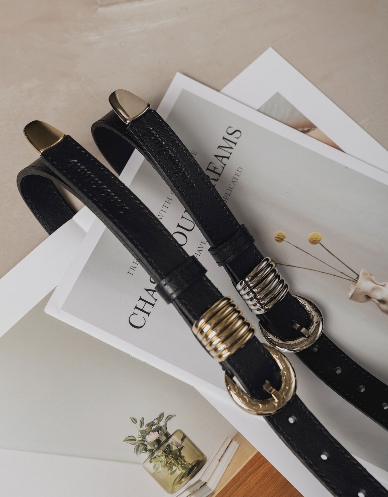 Individual Art Leather Praise you belt black-nickel