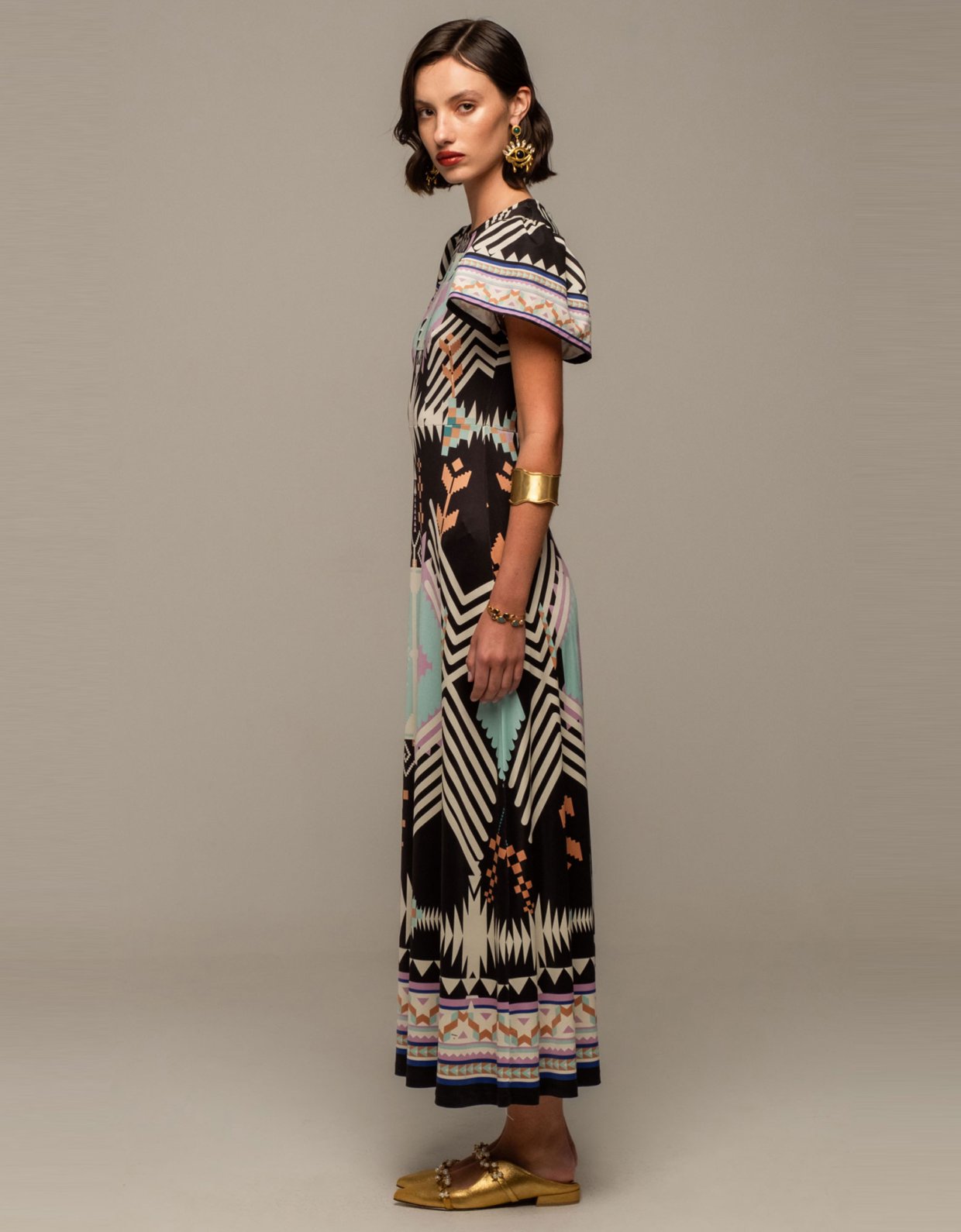 Peace and Chaos Quantum long dress