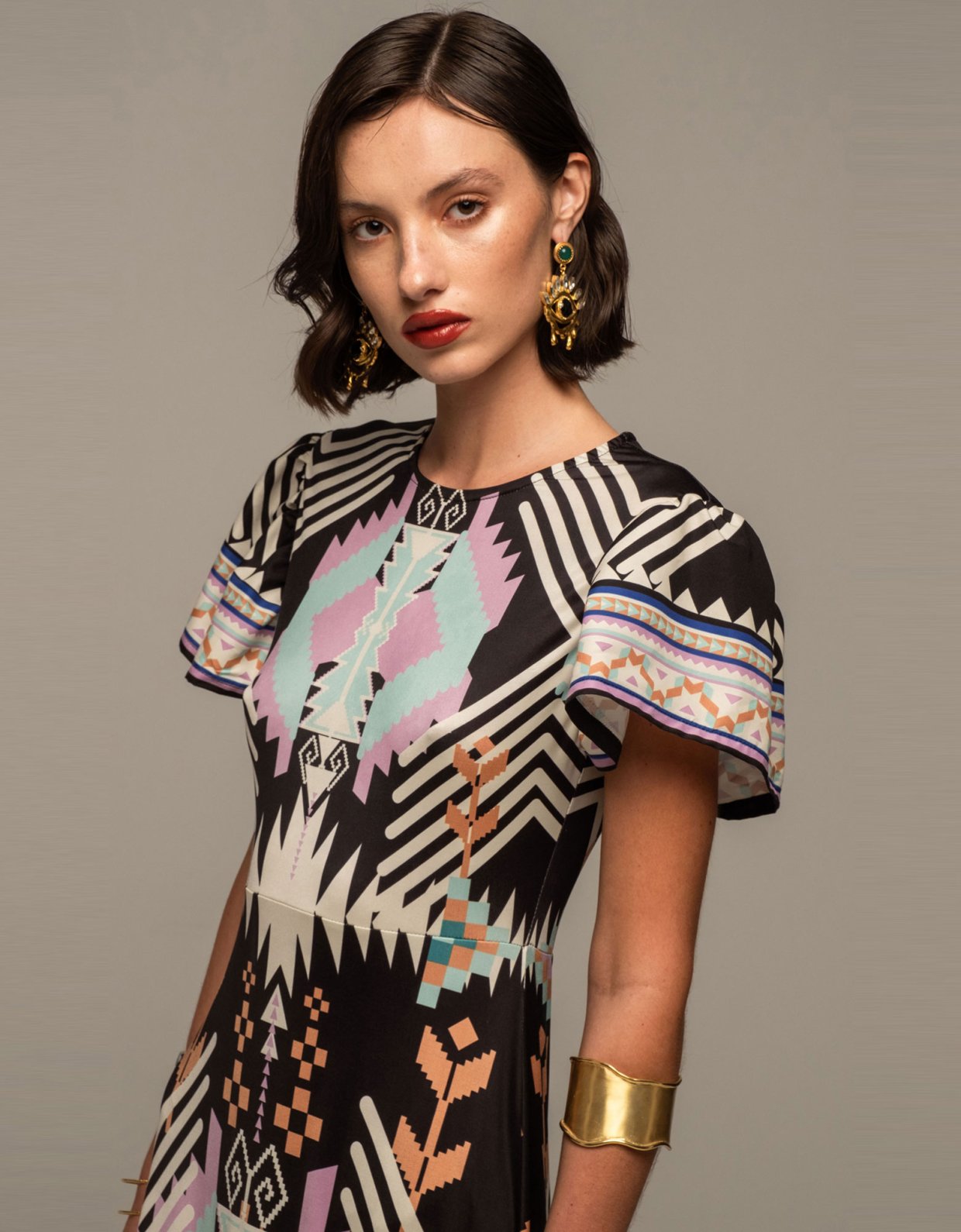 Peace and Chaos Quantum long dress