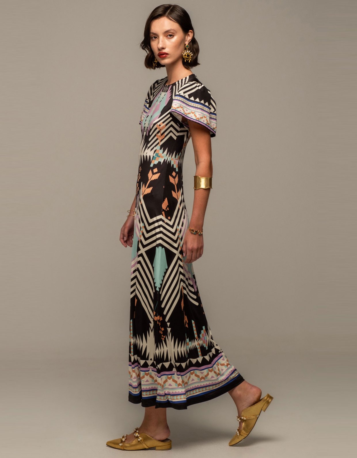 Peace and Chaos Quantum long dress