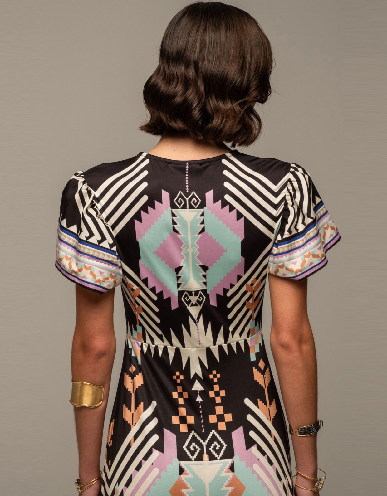Peace and Chaos Quantum long dress