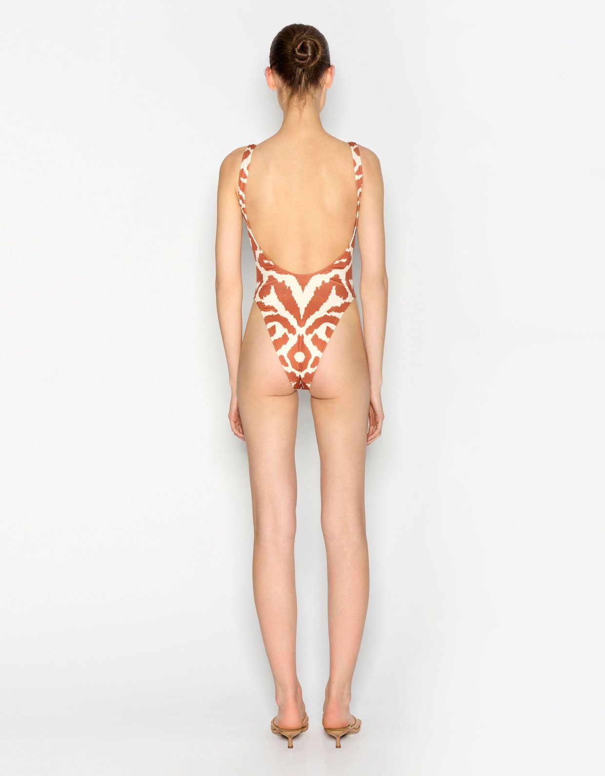 Nadia Rapti Reef swimsuit brown-ecru