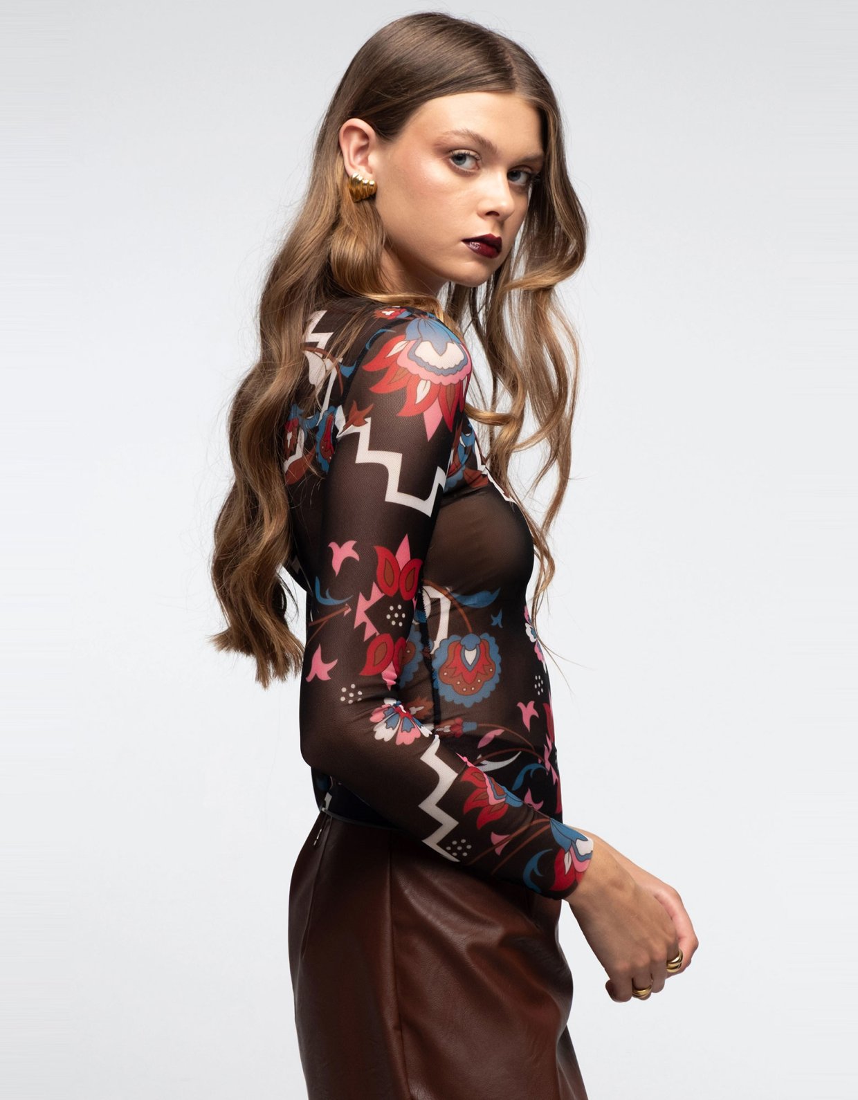 Peace and Chaos Romancer mesh top