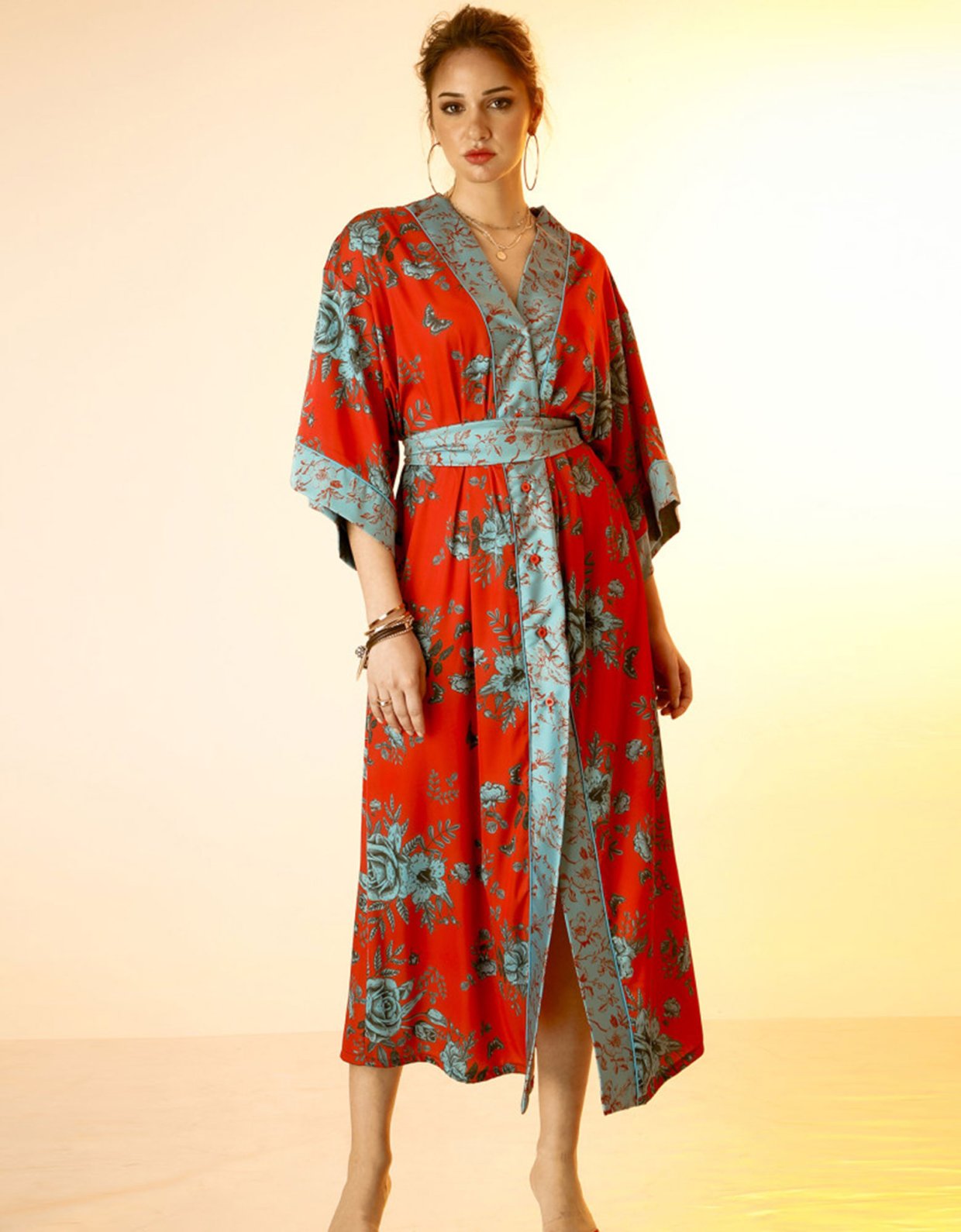 Bee Me Romina midi dress red