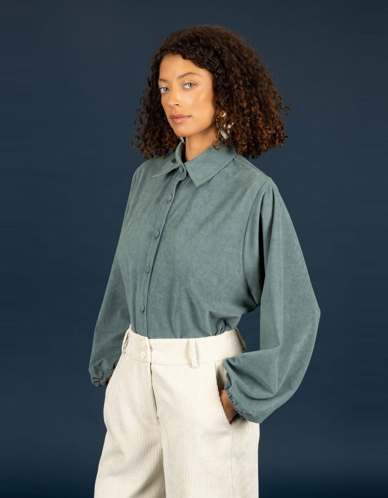 Chaton Rory shirt petrol