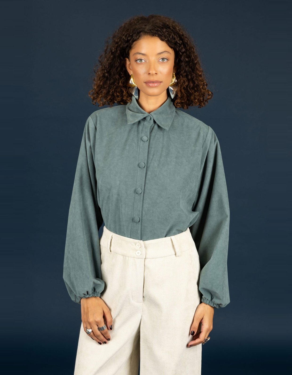 Chaton Rory shirt petrol