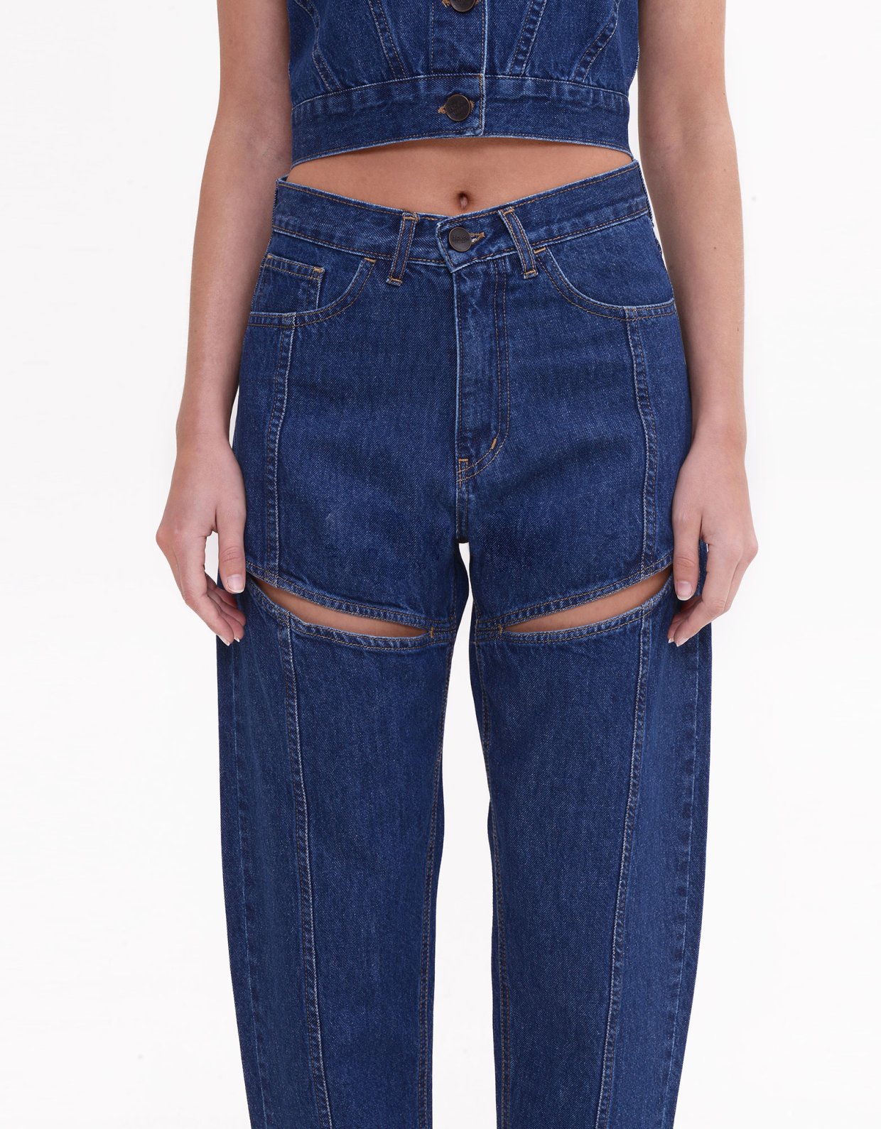 Sac Jeans Rosalia denim pants mid blue