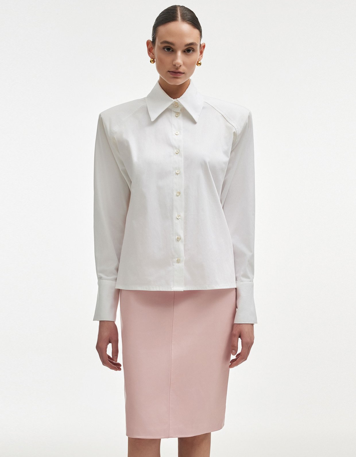 Nadia Rapti Rose shirt off white